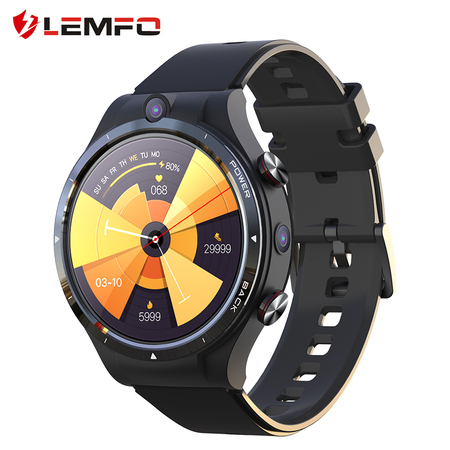LEMFO LEM15 Smart Watch 4G Android 10.7 Helio P22 Chip 4G 128GB LTE 4G SIM 900mAh Power Bank 2021 Du