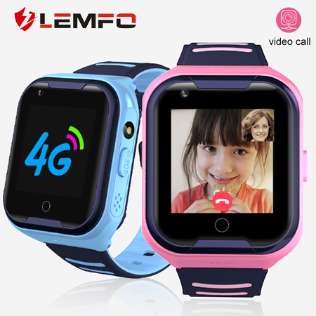 LEMFO G4H 4G Kids Smart Watch GPS Wifi Ip67 Waterproof 650Mah Big Battery 1.4 Inch Display Camera