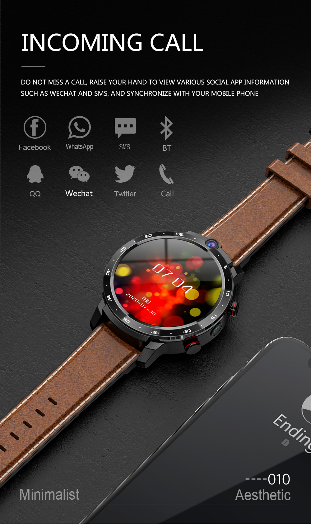 LEMFO LEM12 PRO Smart Watch Android 10 MT6762 CPU 4G 64GB LTE 4G 